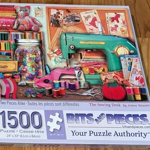 Sewing Desk Puzzle - 1500 Pieces - Green